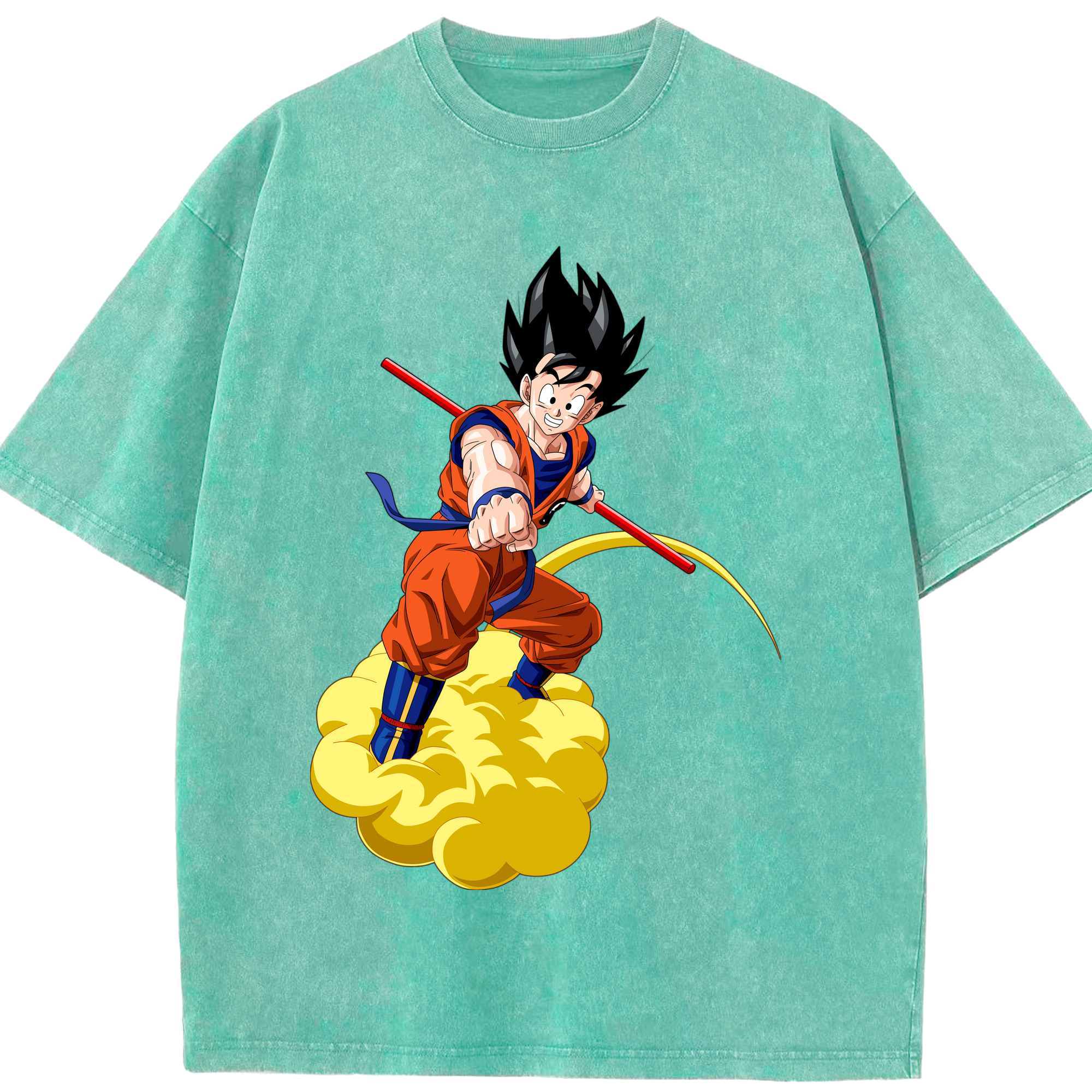 （画像用） ドラゴンボール 孫 悟飯（そんごはん）DRAGON BALL Son Gohan 綿100% ヴィンテージ風 半袖Tシャツ（フロントプリント）